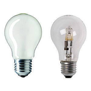 Lampes à incandescence halogène E27 standard